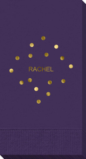 Confetti Dot Party Guest Towels